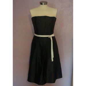 Scott McClintock Black Satin Mini Dress
